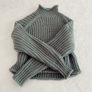 H&M Mock Neck Knit Sweater